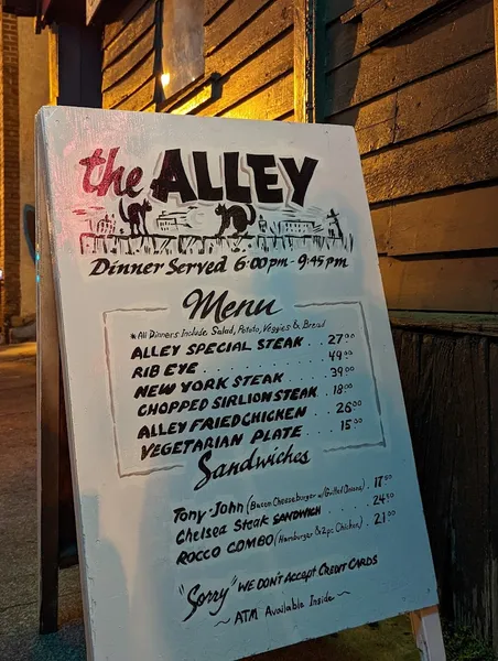 menu of The Alley | Piano Bar & Restaurant