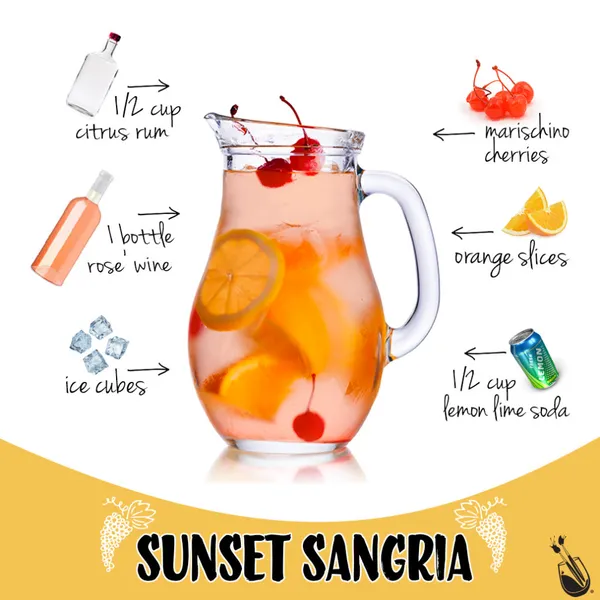 Sunset Sangria Blondie's Bar