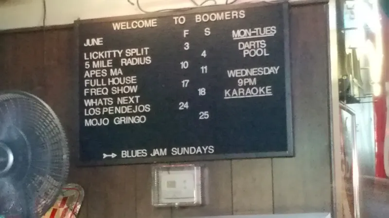 menu of B's Cocktails (Boomer's)