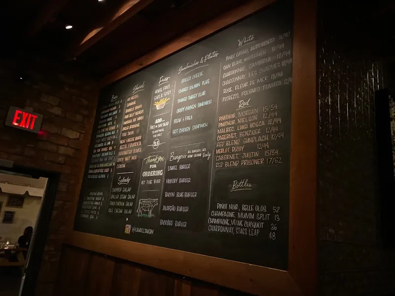 menu of Laurel Tavern