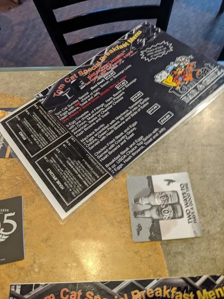 menu of Tom Cat Bar & Grill