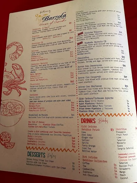 menu of Blue Tijuana