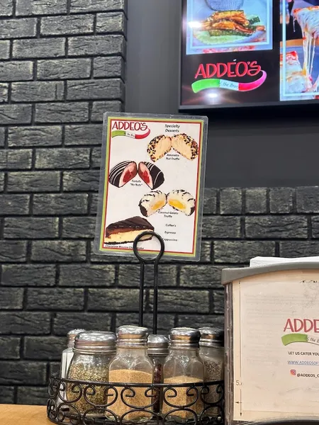 menu of Addeo’s of the Bronx