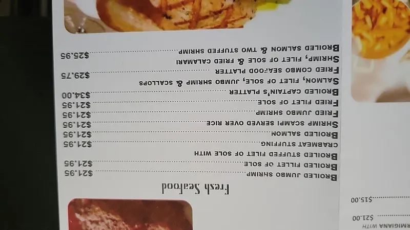 menu of Allerton Diner