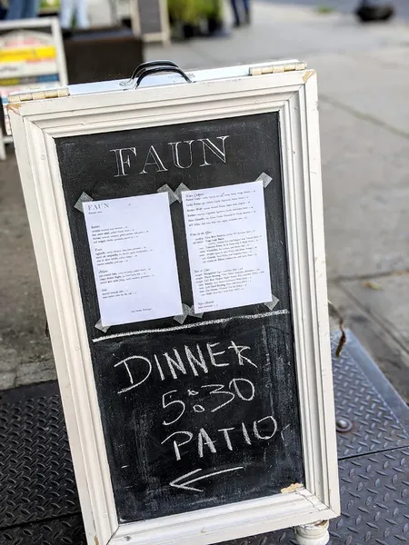 menu of Faun