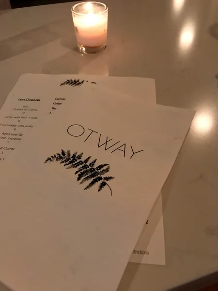 menu of Otway