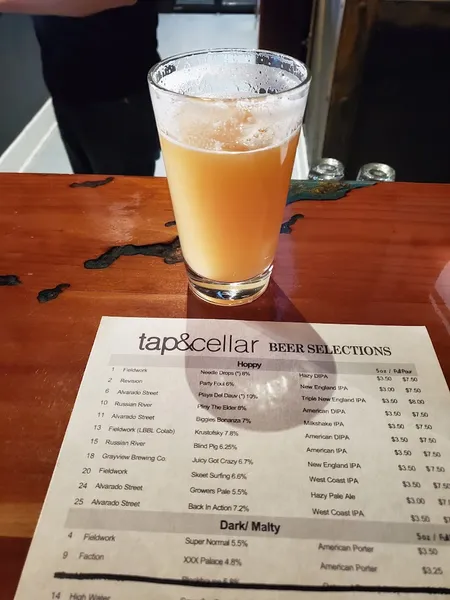 menu of Tap & Cellar