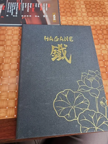 menu of Hagane Hibachi & Japanese Grill