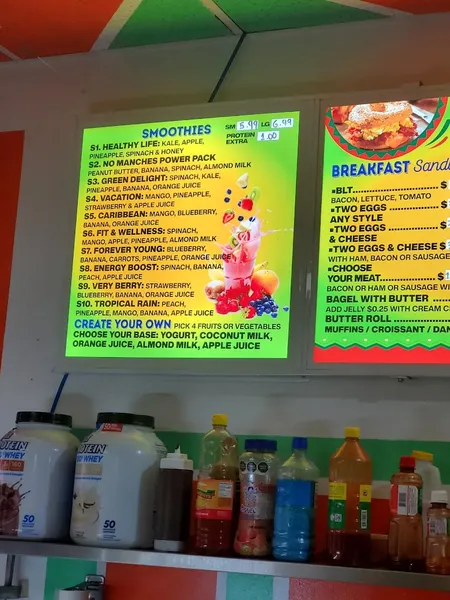 menu of Q'Rico No Manches