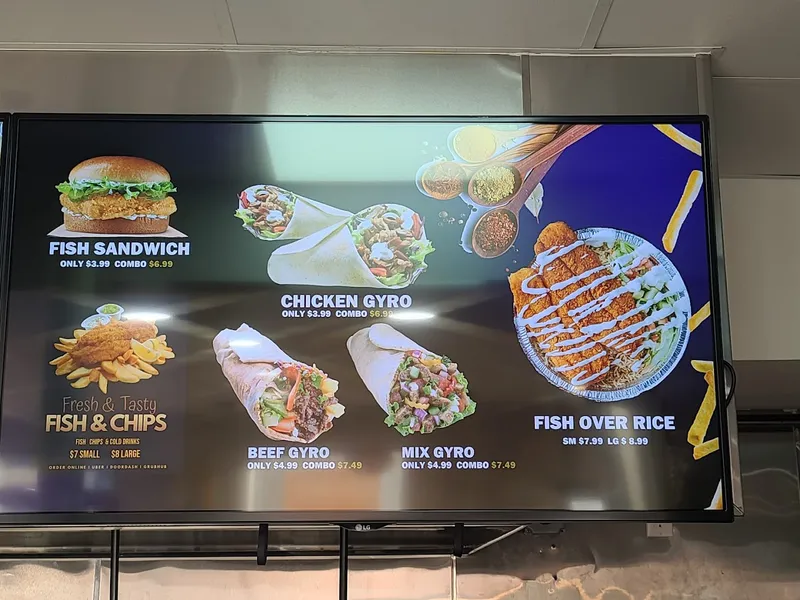 menu of Gyro Qila