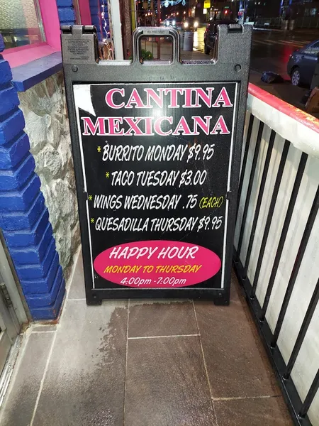 menu of Cantina Mexicana