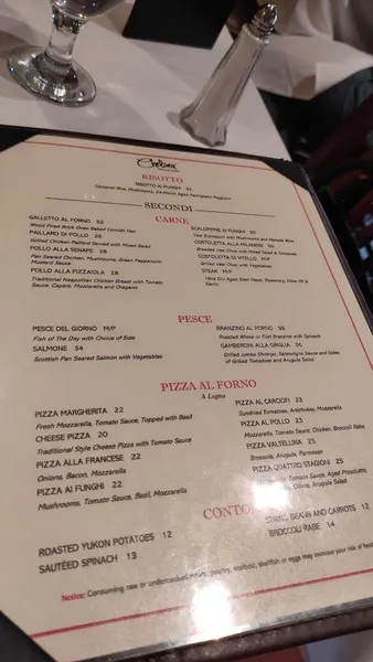 menu of Chelsea Ristorante Italiano