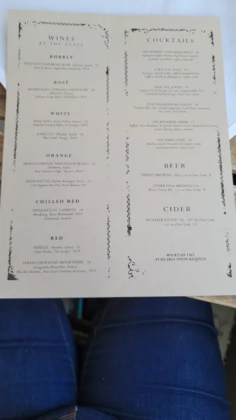 menu of Colonie