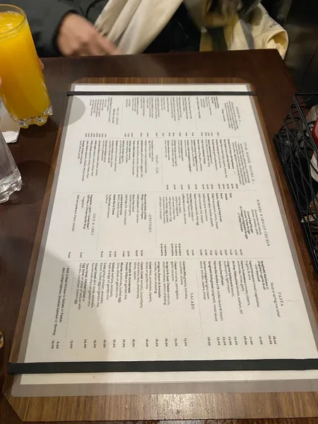 menu of Clark's Restaurant