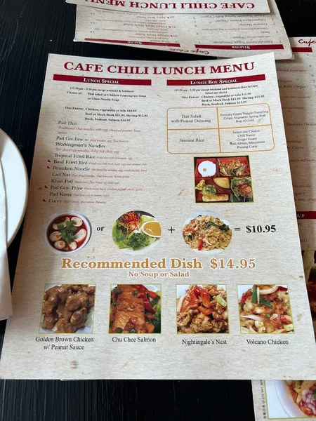 menu of Café Chili