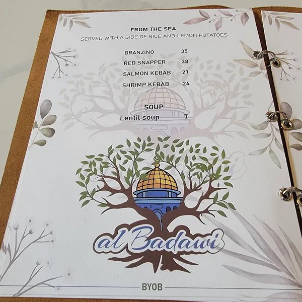 menu of al Badawi