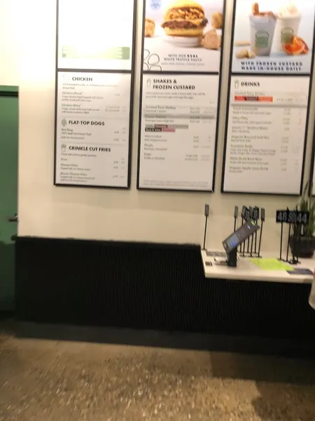 menu of Shake Shack Williamsburg