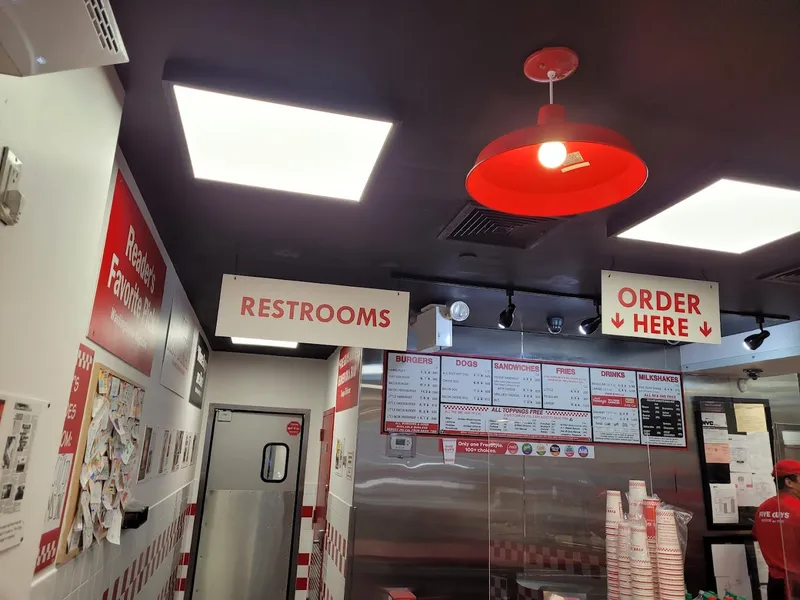 menu of Five Guys