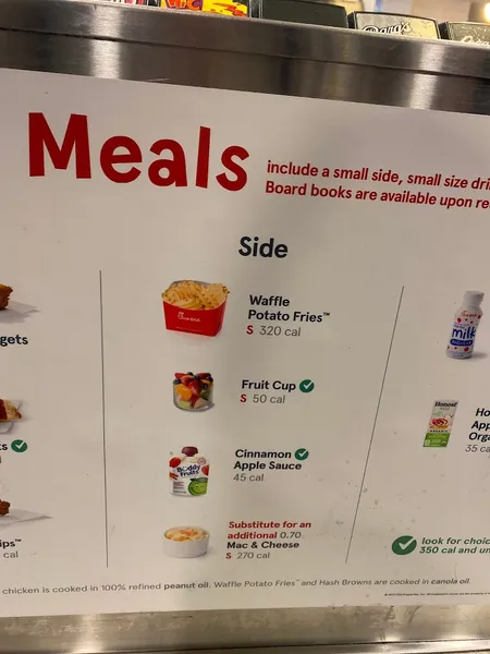 menu of Chick-fil-A