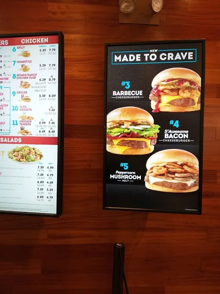 menu of Wendy's