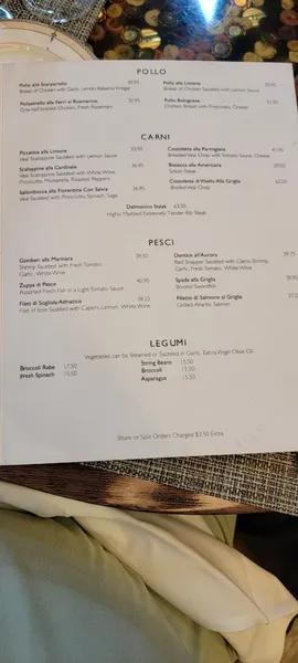 menu of Arno