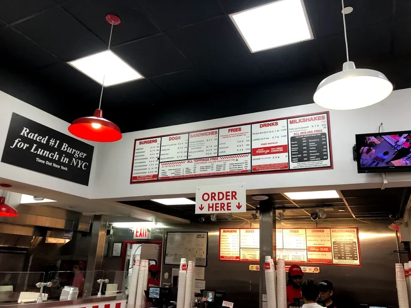 menu of Five Guys