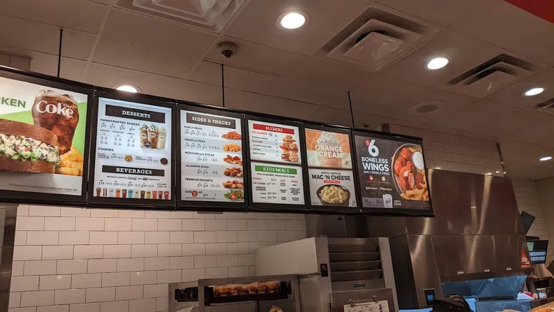 menu of Arby's