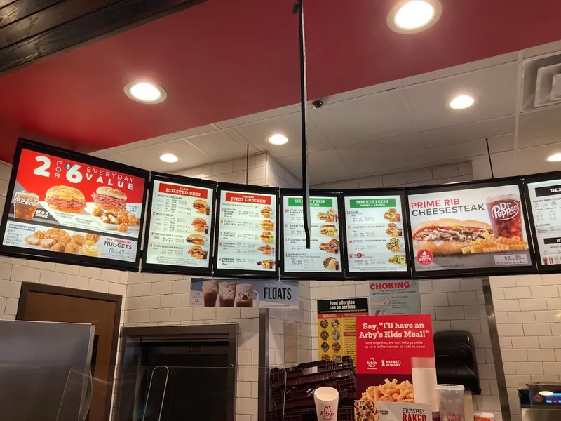 menu of Arby's