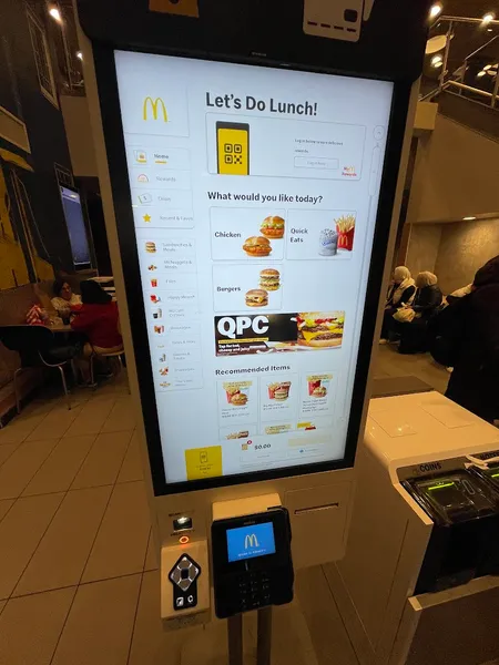 menu of McDonald's