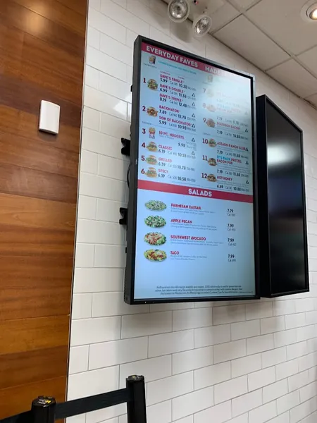 menu of Wendy's