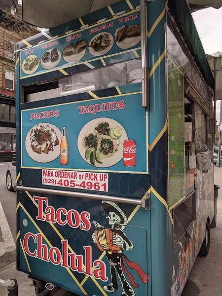 menu of Tacos Cholula Mexican Mobile Truck