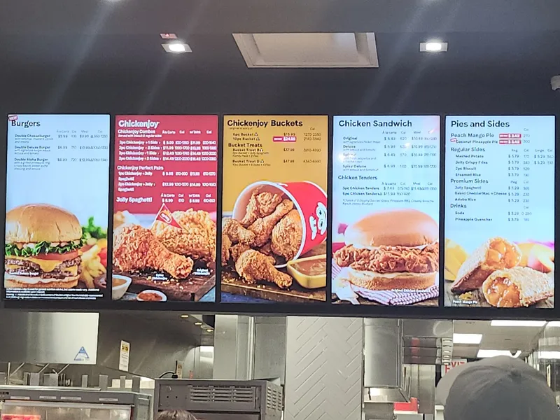 menu of Jollibee