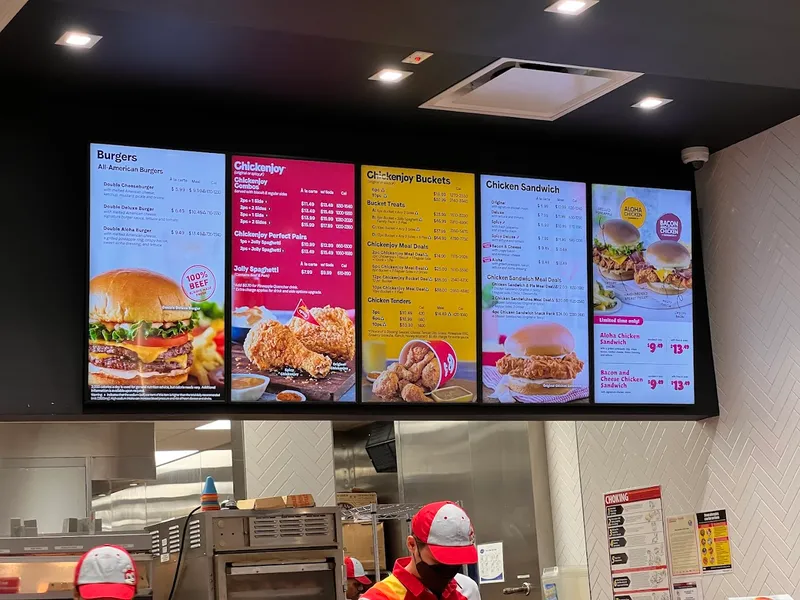 menu of Jollibee