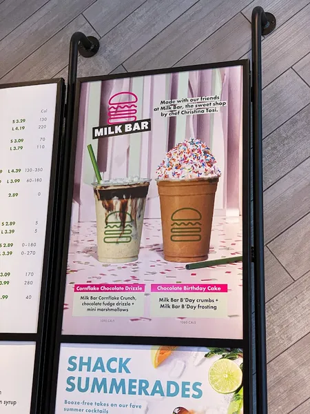 menu of Shake Shack Bryant Park