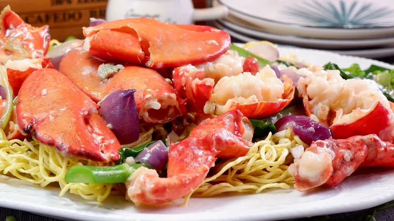 Stir-fried Lobster with Ginger and Spring Onion Jade Garden