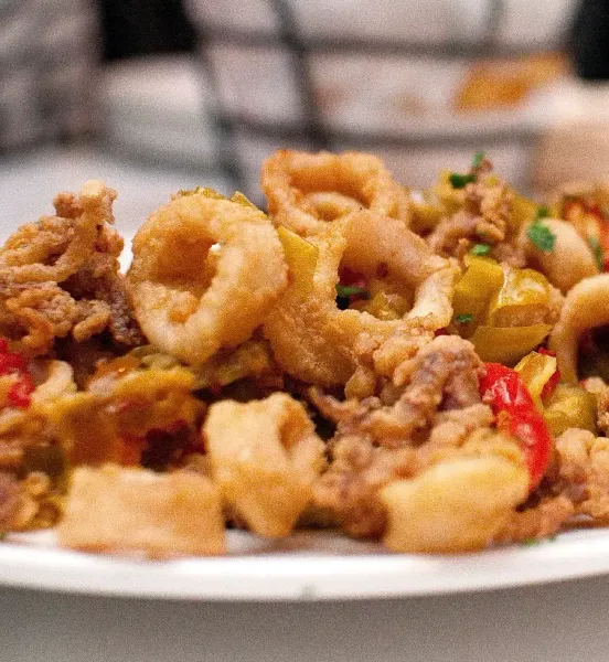 Pan-Fried Calamari with Hot Cherry Peppers New Capitol