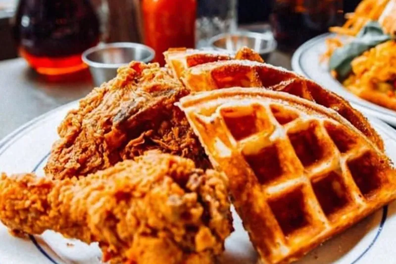 Nashville Hot Chicken & Waffles Sweet Chick