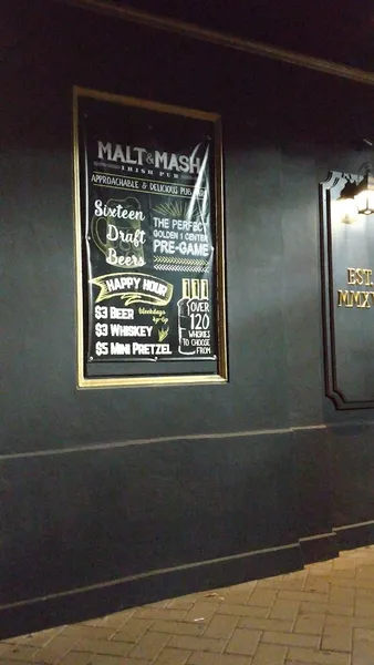 menu of Malt & Mash | Irish Pub