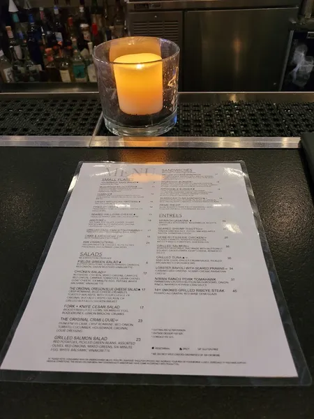 menu of Wildwood Kitchen & Bar