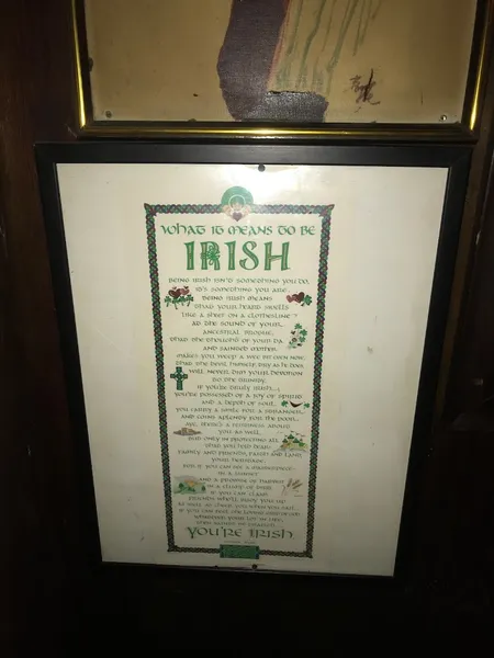 menu of Molly Malone's Irish Pub