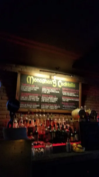 menu of Monaghan's Bar