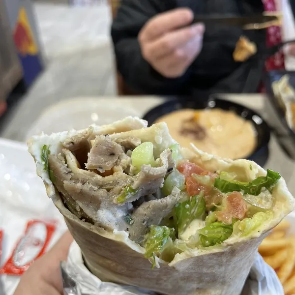 Chicken Shawarma Wrap Taza Halal Eats