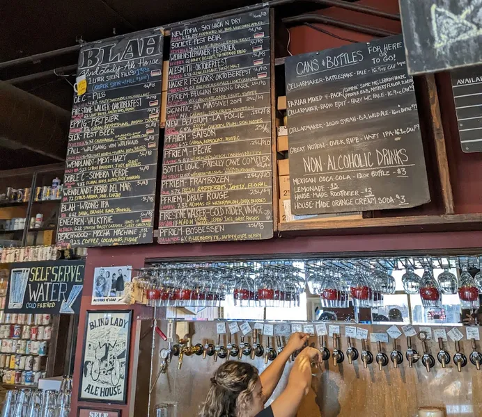 menu of Blind Lady Ale House