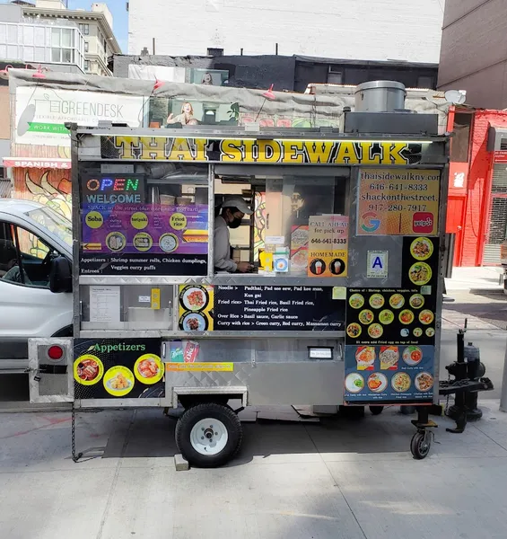 menu of Thai Sidewalk